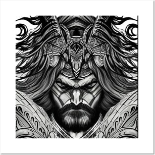 Nordic God Norse Thor Nordic Runes Viking Odin Posters and Art